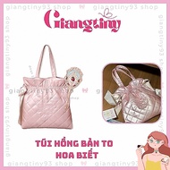 FLOWER KNOWS Large pink Pu leather handbag limited edition summer 2026 FLOWER know