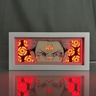 Anime Jujutsu Kaisen Led Light Box  Sleeping Night Light Desktop Decoration Charging Touch Dimming Atmosphere Light Bedhead Light Decoration Painting Gift