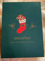 INNISFREE 聖誕襪 聖誕節 紅襪 紅襪子 綠色 空盒 禮盒 禮物盒  禮物 收納 小物整理箱盒 收納盒 收藏盒