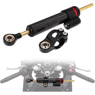 Motorcycle Steering Damper Adjustable Stabilizer 10" with Mount Bracket Universal for Most Motorcycl