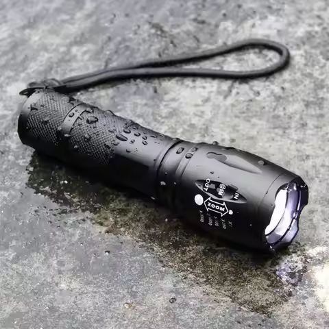 Mini Portable Rechargeable LED Flashlight XP-G Q5 Zoomable Torch Lantern with 3 Lighting Modes for C