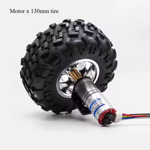 GA25-370 DC Geared Motor 12v Encoder Small Motor Car Tire Set Fixed Bracket Coupling
