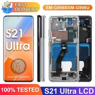 Super AMOLED For Samsung S21 Ultra 5G G998 G998U Display Touch Screen Digitizer For Samsung S21Ultra