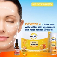 VIRAL VITAMIN C SERUM 15ml FREE 1 TUBE x 10s Cebion Vit C 1000mg