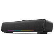 Computer Speakers, Bluetooth RGB Laptop SoundBar, 16W Dual HiFi Stereo with 6 LED Color Mode Soundba