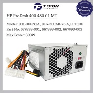 HP ProDesk 400 480 G1 G2 G3 Pro 3330 3500 Pavilion P6 Series MT Power Supply PSU 300W 633190-001 667
