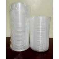 50Pcs Round Microwavable Plastic Container 250/450ml