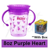 Nuby 360 Wonder Cup Tritan 8oz 10oz No Spill Training Cup Bottle Water Cup Botol Air Cawan Air Anti 