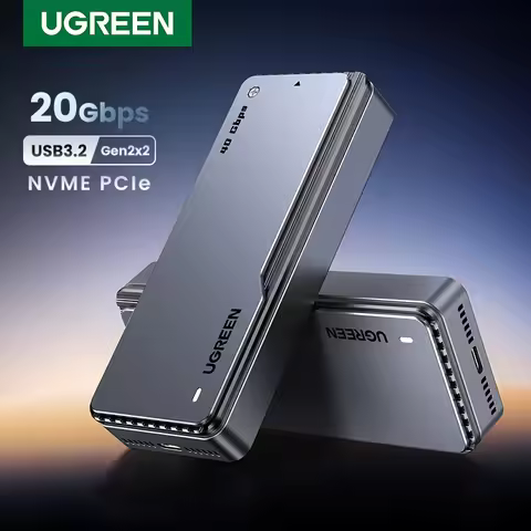 UGREEN 20Gbps NVMe SSD Case SSD Enclosure M.2 to USB3.2 Gen2x2 SSD Adapter for M.2 NVME PCIE Built-i