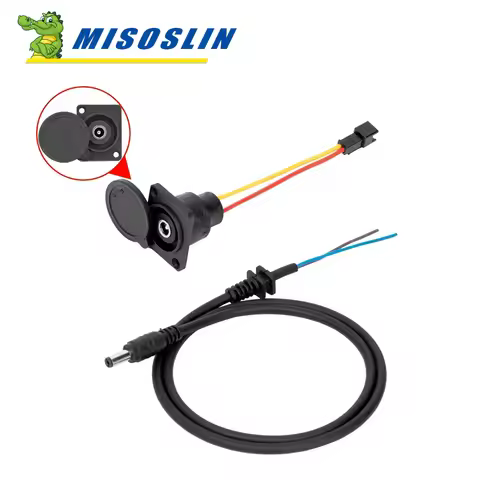 Charging Head Lithium Battery Output Line Round Male and Female Base Dc2.1 / 2.5 Electric Bicycle 36