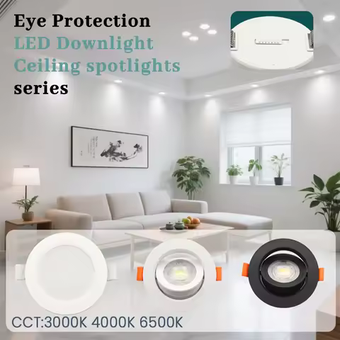 1-10pcs Led Downlight Surface Mounted Spot CCT 3000K 4000K 6500K 6W 9W 12W 14W 24W Anti-glare Foldab