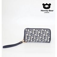 Henneybear HW-061 Hb Pattern Long Wallet With 2 Zippers Can Hold A Lot Of Things. Full Function In O