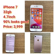 iPhone 7 32gb 4.7inch 90% looks good Price: 3,999