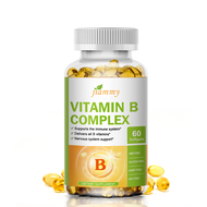 Viên nang phức tạp vitamin B (B1 B2 B3 B5 B6 B7 B9 Axit folic & Biotin) Giảm căng thẳng hỗ trợ tâm t