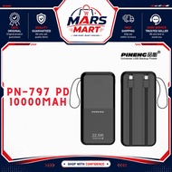 [NEW] Pineng PN-797PD 10000mAh 22.5W Fast Charge Built in Cables PN797/PN931 Pineng Powerbank