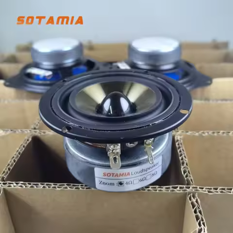 SOTAMIA 1Pcs 3 Inch Full Range Power Speaker 4 Ohm 20W Bookshelf Audio DIY Hifi Music Portable Bluet