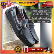 CLARKS METAL TAG LOAFER  BLACK KASUT RAYA LELAKI MENS LEATHER HITAM KULIT READY STOCK