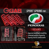 GAB SP Series Lowered Sport Spring Perodua Myvi Gen3 Axia Bezza Aruz Ativa Kembara Kelisa Kenari