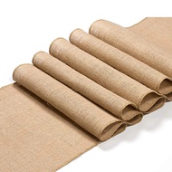 Jute Linen Vintage Natural Table Runner Burlap Hessian Home Party Decoration Photo Background Cloth