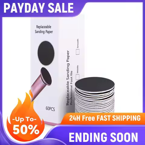 60Pcs 43mm Foot Dead Skin Sandpaper Replaceable Sanding Paper Foot Dead Skin Remove Sanding Paper fo