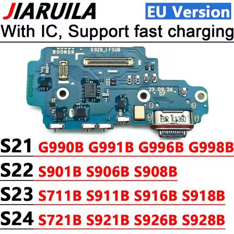 USB Charging Port Connector Flex Cable For Samsung S24 S23 S22 S21 Plus Ultra Fe S921B S926B S928B S