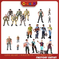 Army Men SWAT Team Soldiers WWII War Game Farmer farmer women farmer caretaker rancher Movable Actio