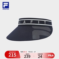 FILA 斐乐官方女帽空顶帽2024秋季新款网球运动帽子遮阳帽鸭舌帽 RD宝蓝-NV XS