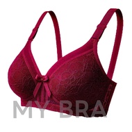Wireless Plus Size Full Cup Bras Women 34-52 Cup BC Thin Sponge Bra Baju Dalam Wanita Bra Tanpa Dawa