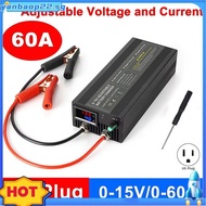 60A Lifepo4 Charger 0-15V Battery Charge Car Fast Charge Lithium Battery Charger 12.6V High Power Ad