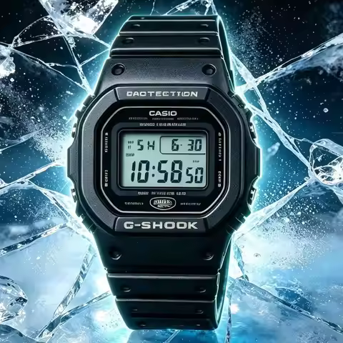 Casio DW‑5600UE Digital Watch | Shock Resistant | 200M Water Resistant | Resin Band | LED Backlight 