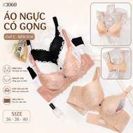 [size 36-40]C cup bra with 5cm super thick foam, large version with 3 clasps (MS3060)