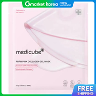 Medicube มาส์กเจล PDRN คอลลาเจนสีพิงค์ 4 แผ่น