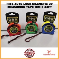 [READY STOCK] HITZ AUTO LOCK MAGNETIC UV MEASURING TAPE 10M x 33FT HEAVY DUTY ABS STEEL / PITA PENGU