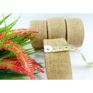 4cm burlap ribbon, 5 yards