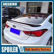 For Hyundai Elantra Spoiler 2012 2013 14 2015 With LED Light High Quality ABS Material Car Rear Trun