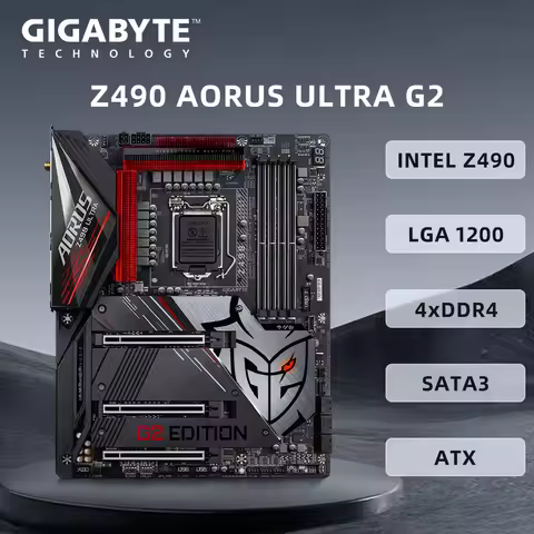Gigabyte Z490 AORUS ULTRA G2 Motherboard Support i9-10900K i7-10700 i5 10400 i3-10300 CPU LGA1200 DD