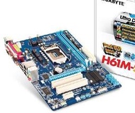 Gigabyte技嘉 H61M-S2P 主板1155針 雙PCI 全接口 一年保