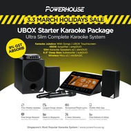 [SG] Powerhouse Slim Starter Home Karaoke System with Touchscreen Jukebox KTV System Karaoke Box