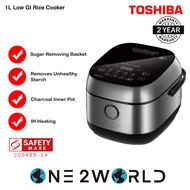 Toshiba RC-10IRPS 1L/1.8L RC-18ISPS Low GI Rice Cooker Aluminum 3mm 7-layer Inner Pot Low GI Rice Cooker Black