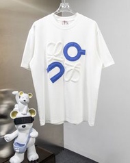 2026新款短袖T恤Loewe/羅意威 絨面發泡印花logo短袖T恤