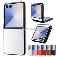 Ốp cho Samsung Galaxy Z Flip 7 5G 4G 2025 Ốp giá đỡ từ tính da mới cho zflip7 flip7 Filp Ốp lưng mềm