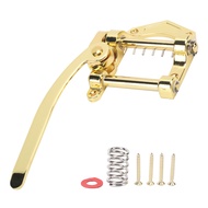 [2TPO] Vibrato Bridge Tremolo Unit Metal Tailpiece Big Rocking Rod for ES335 Electric GuitarGold