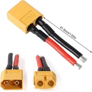 10 Pairs XT60 Plug Connector Female and Male with 14AWG Silicon Wire for RC Lipo Battery Cable Drone