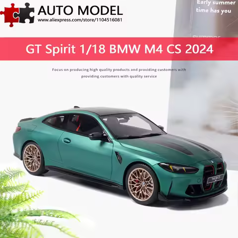 Gt Spirit 1:18 Cars Models Bmw M4 Cs Green 2024 Resin Miniature Cars Die Cast Model Cars Collection