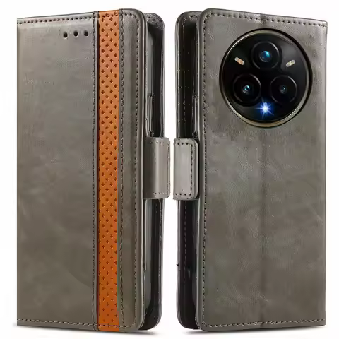 RFID Leather Flip Case for Realme 14 Pro Plus 5G Luxury Cover Magnet Book Capa Realme 15 14T 13 12 P