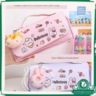CK Cute Decompression Pencil Case Large Capacity Pen Box Student Kids Girl Stationery School Supplie