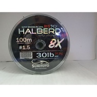 SUMITOYO HALBERD BRAIDED LINE  X8 15lb-50lb (100M)