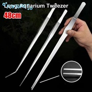 FOVIUPET 1Pcs Aquarium Tweezer, Stainless Steel 48cm Water Grass Clip, Durable Long Tong Aquarium Su