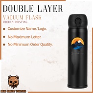 Customize Bottle with UV Printing Flask 7 Colours 500ML Thermos Bottle Double-Layer Stainless Steel 
