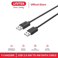 UNITEK Y-C442GBK USB Link 2 Male Cable (M) Standard 2.0